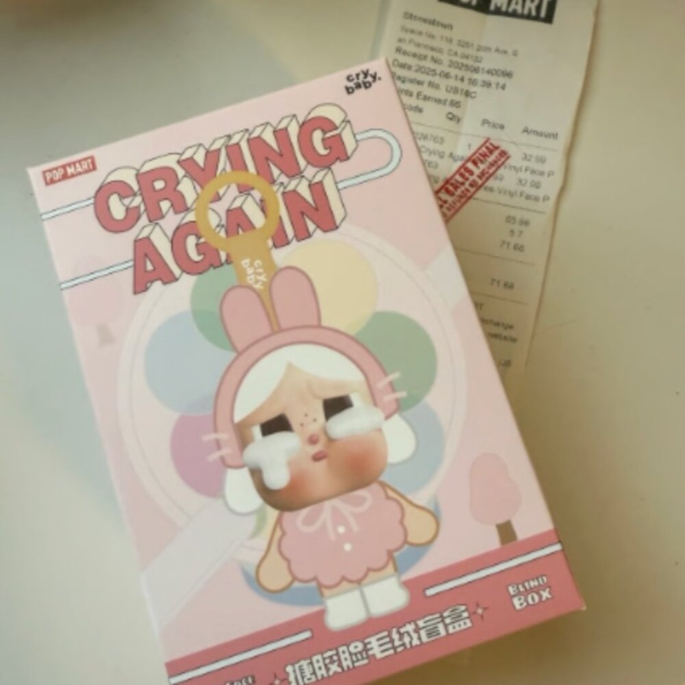 CRY BABY PENDANT CRYING AGAIN NIB POP MART AUTHENTIC NEW